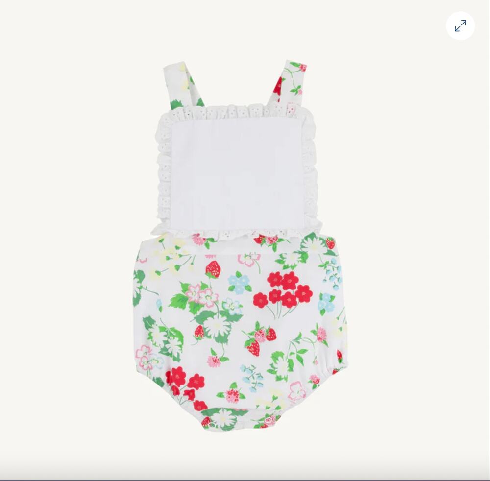 The Beaufort Bonnet Company Sally Sunsuit Berry Sweet 2T NWT